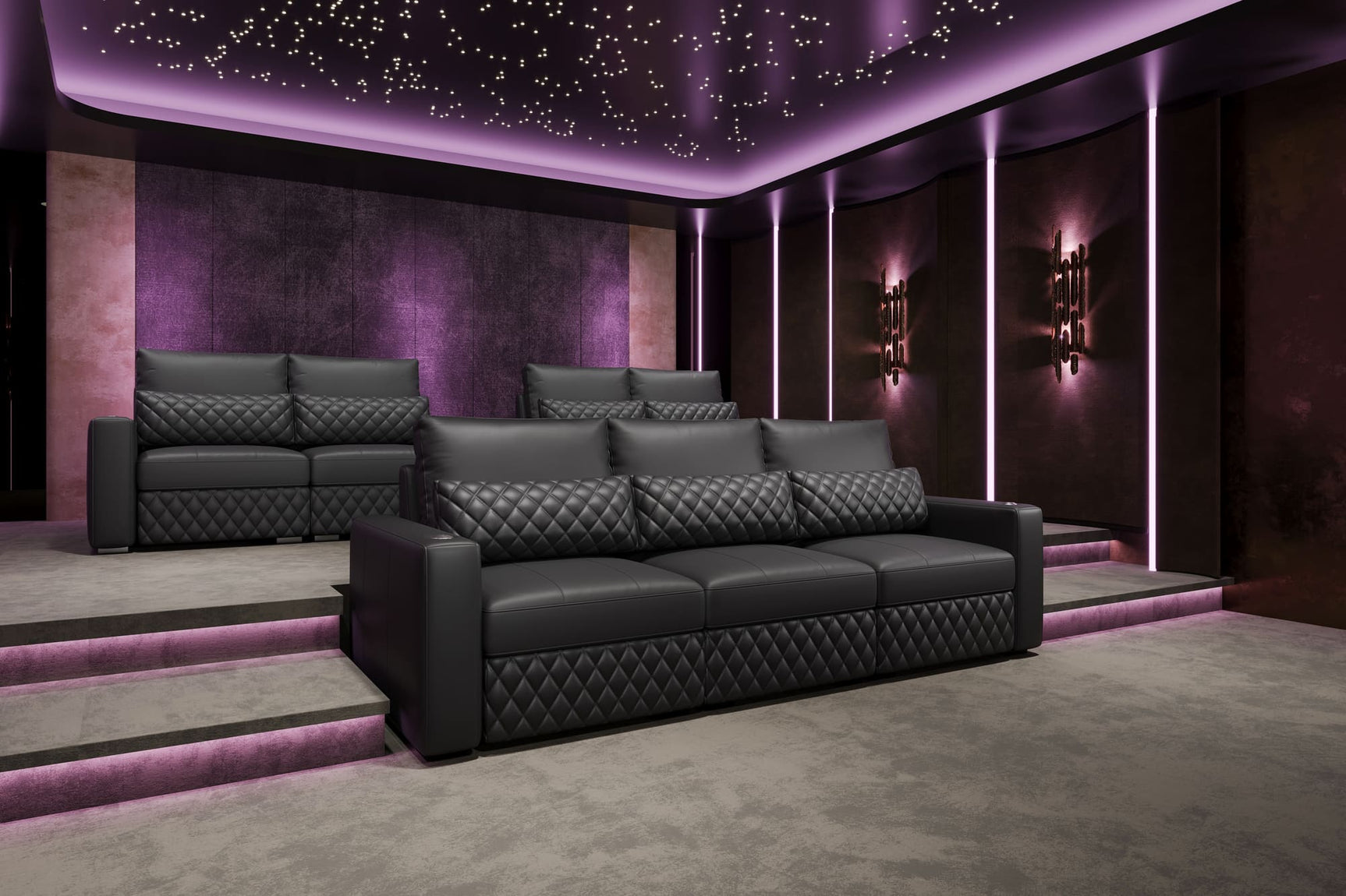 Canapé d'angle en cuir Pisa Ultimate