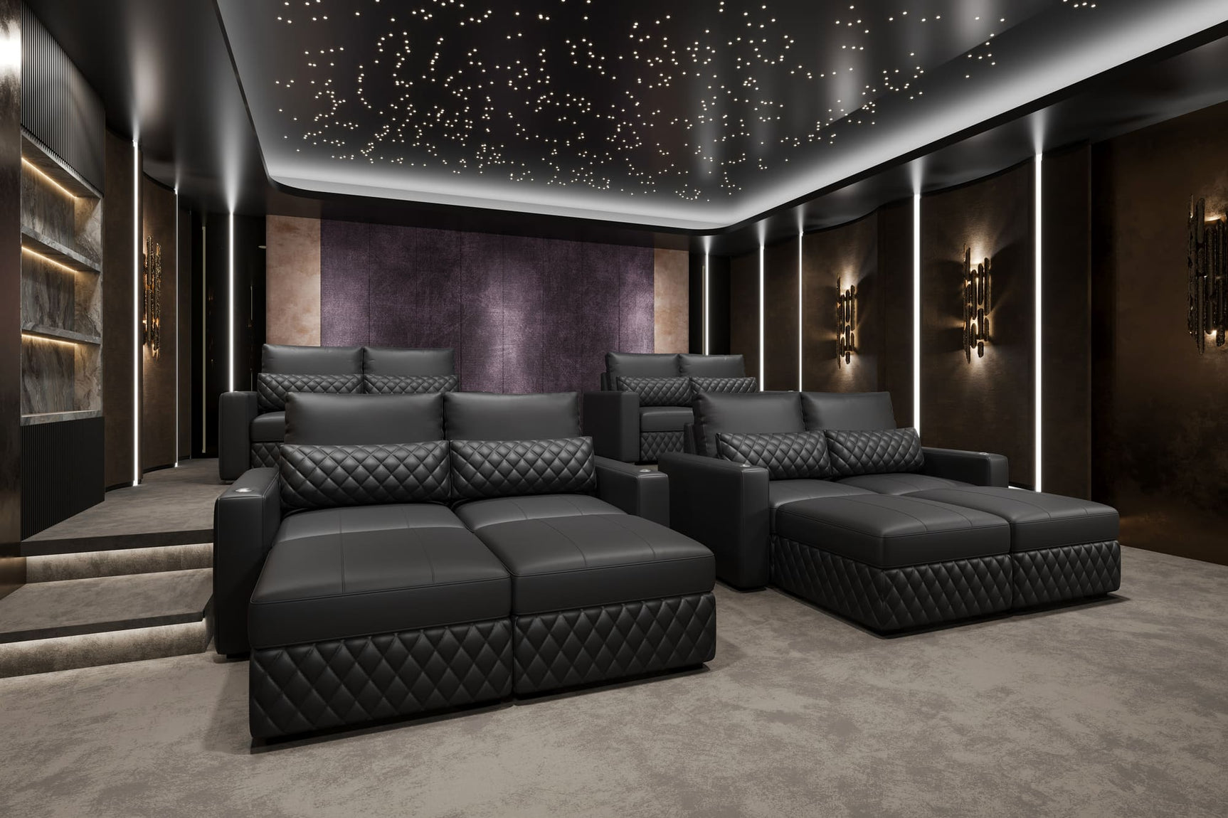 Canapé d'angle en cuir Pisa Ultimate