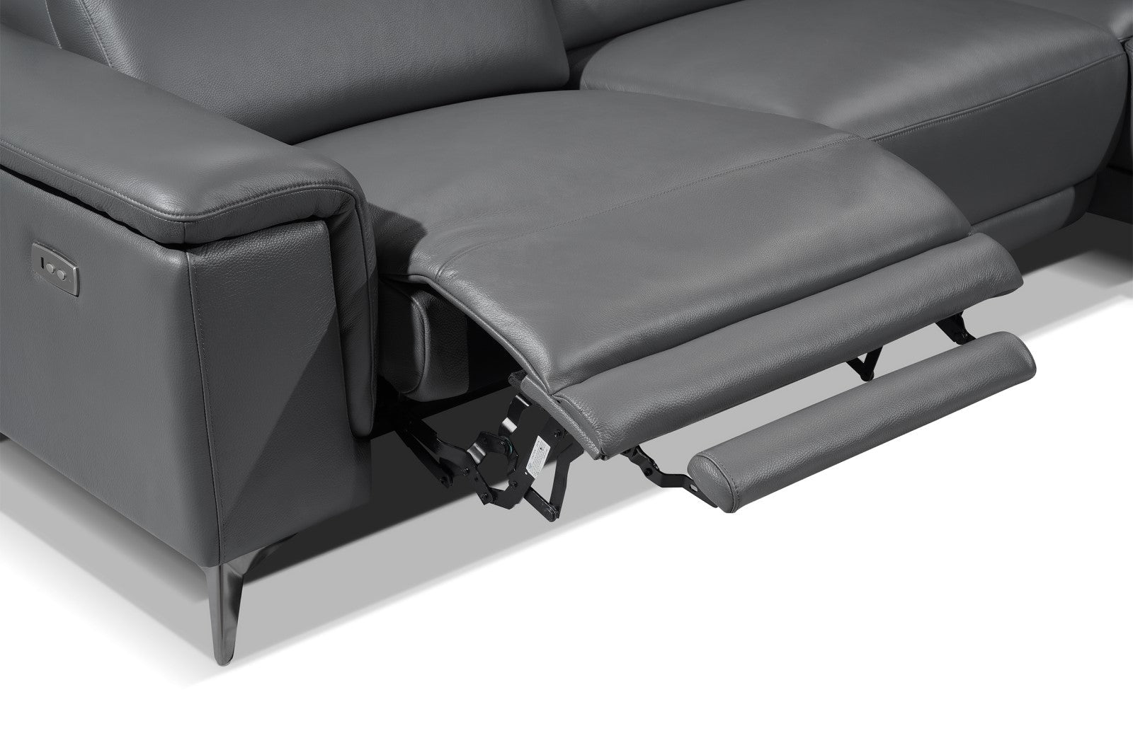 Sofá seccional reclinable de cuero Pista
