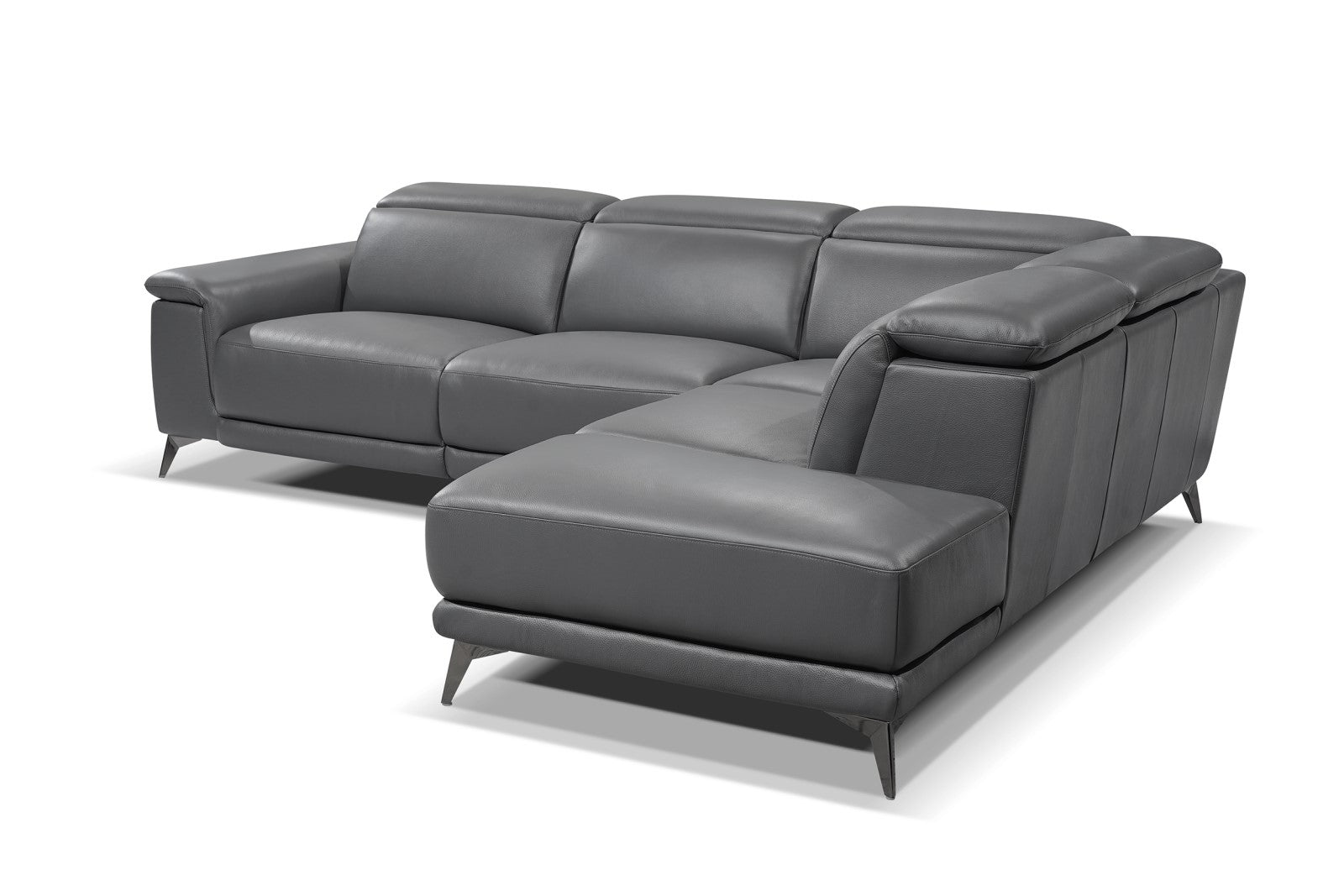 Sofá seccional reclinable de cuero Pista