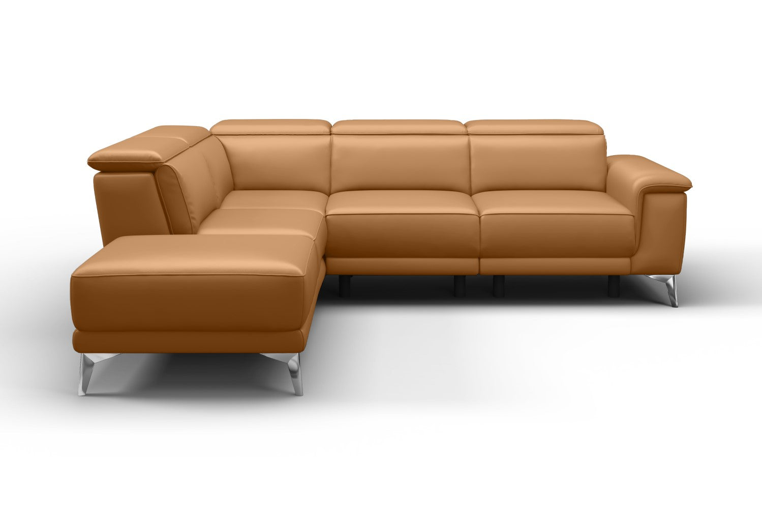 Pista Leather Reclining Sectional Sofa