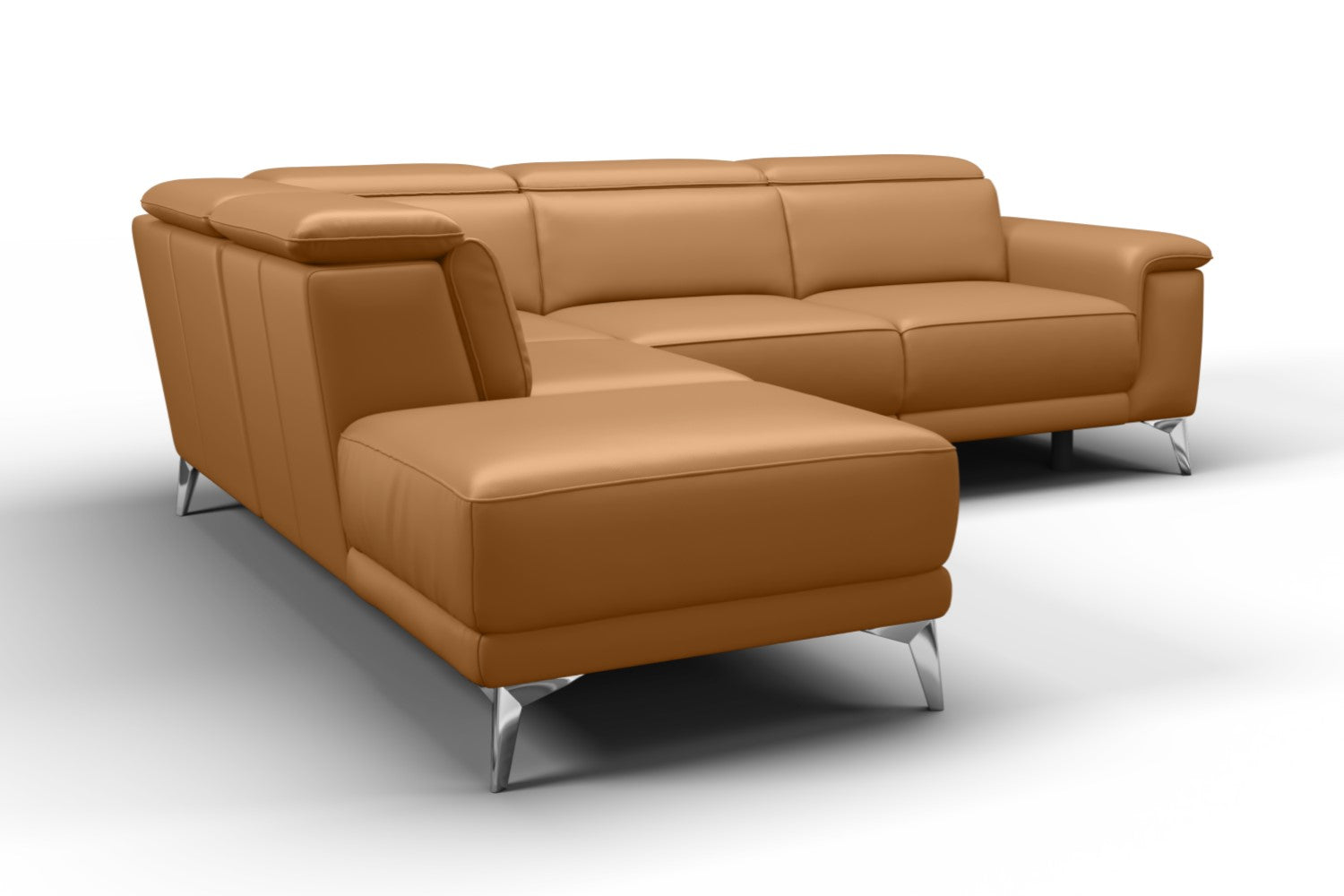Sofá seccional reclinable de cuero Pista