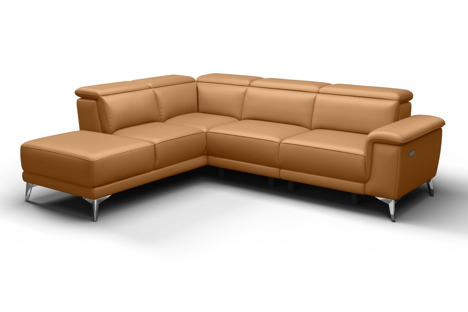 Pista Leather Reclining Sectional Sofa