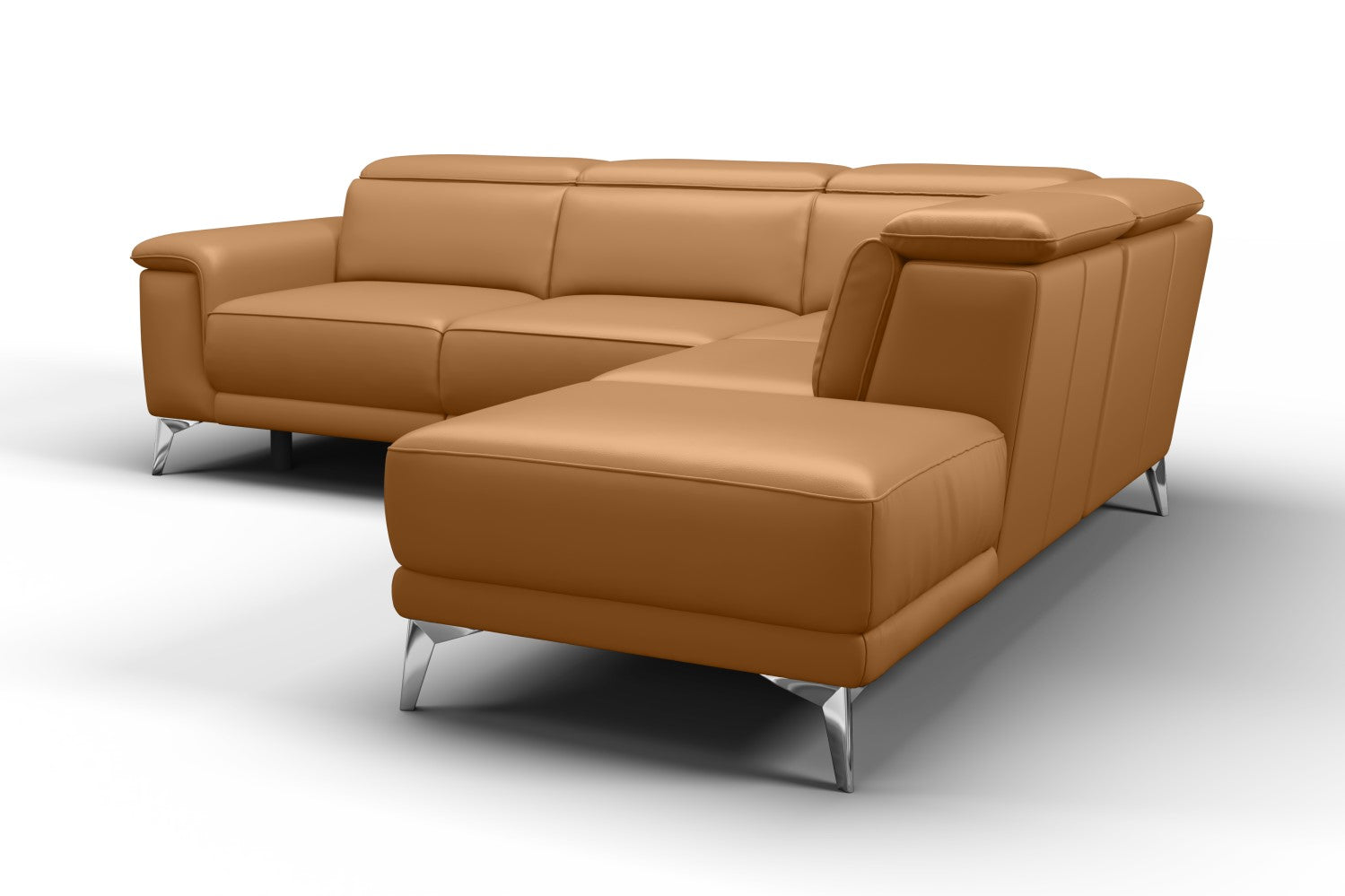 Sofá seccional reclinable de cuero Pista