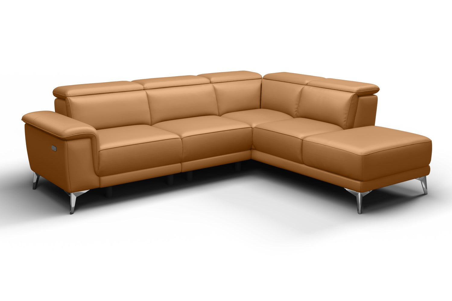 Pista Leather Reclining Sectional Sofa