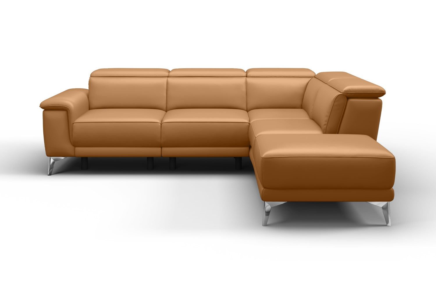 Pista Leather Reclining Sectional Sofa