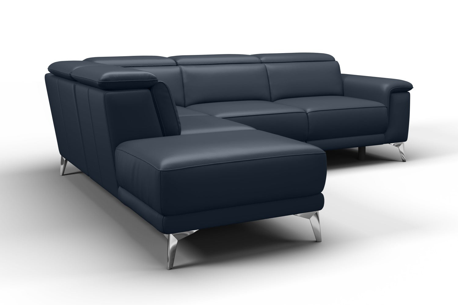 Pista Leather Reclining Sectional Sofa
