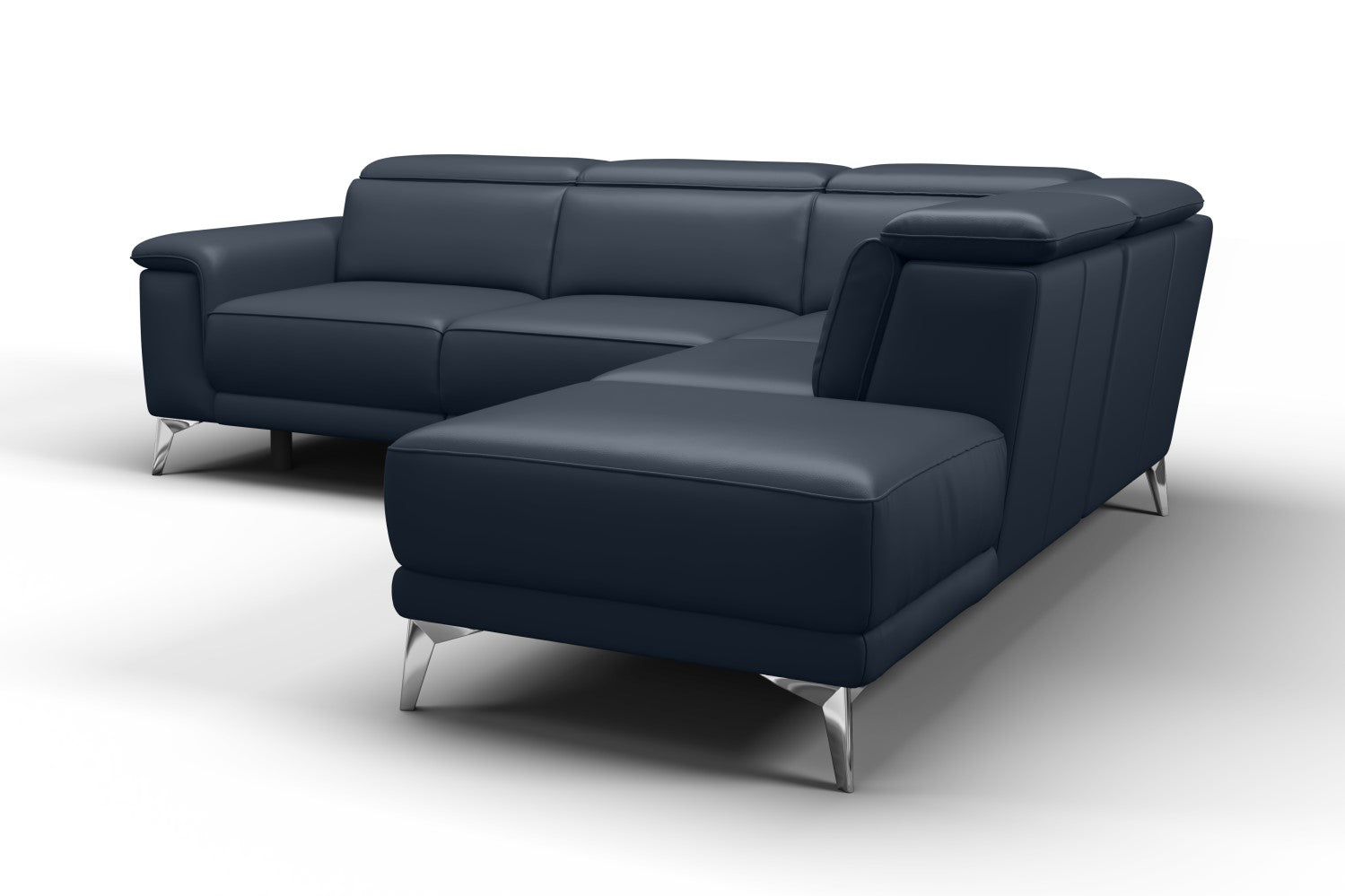 Pista Leather Reclining Sectional Sofa