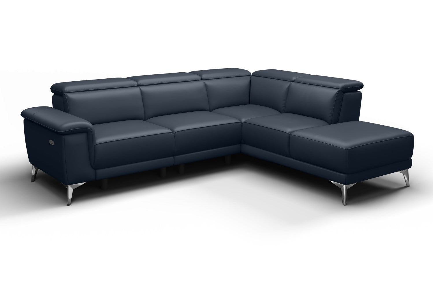 Pista Leather Reclining Sectional Sofa