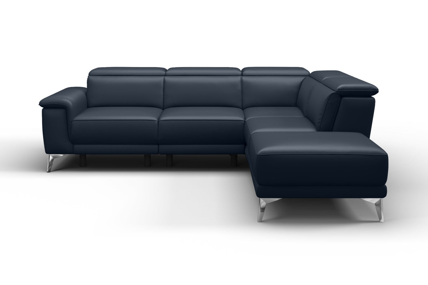 Pista Leather Reclining Sectional Sofa