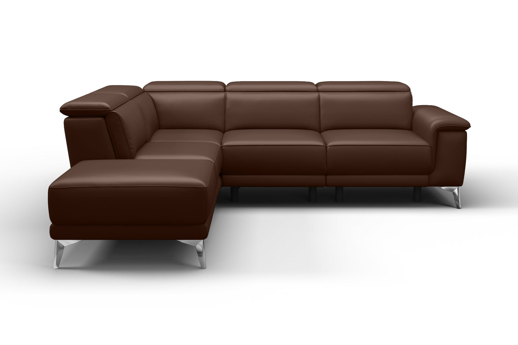Pista Leather Reclining Sectional Sofa