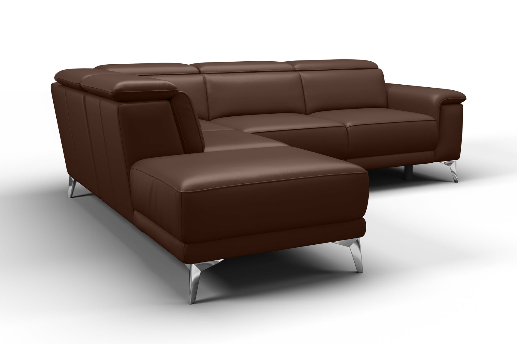 Sofá seccional reclinable de cuero Pista