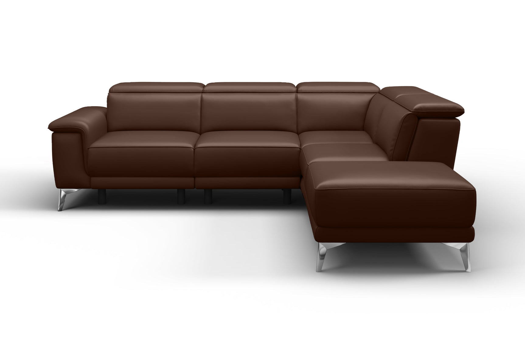 Pista Leather Reclining Sectional Sofa