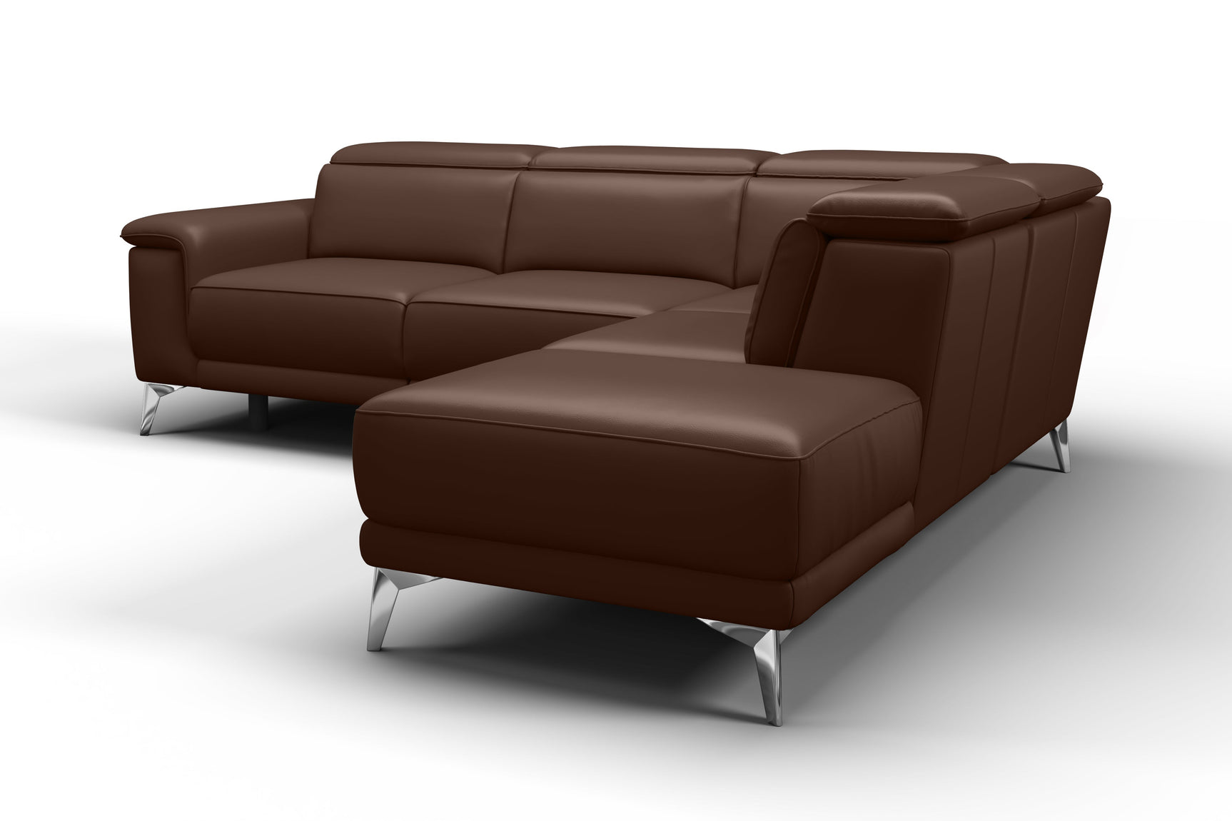 Pista Leather Reclining Sectional Sofa