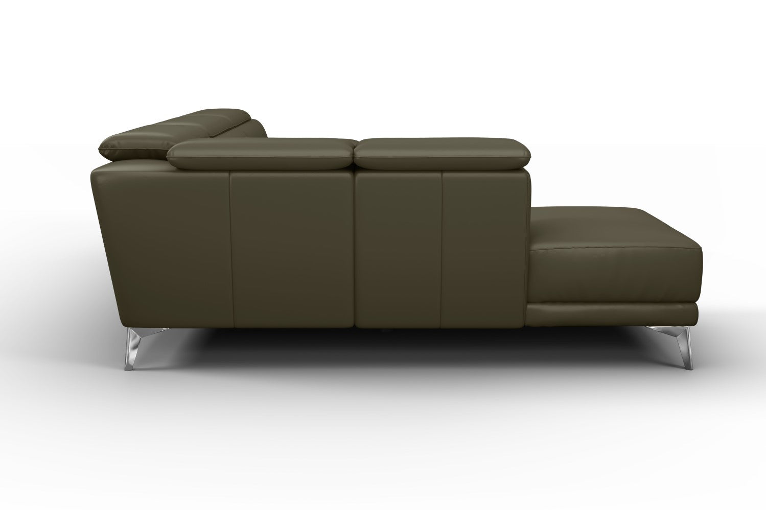 Pista Leather Reclining Sectional Sofa