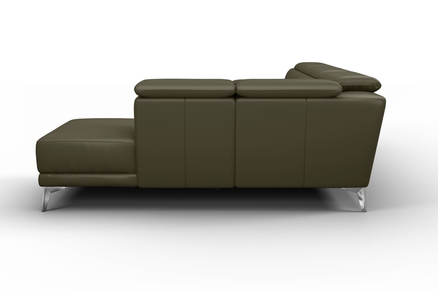 Pista Leather Reclining Sectional Sofa