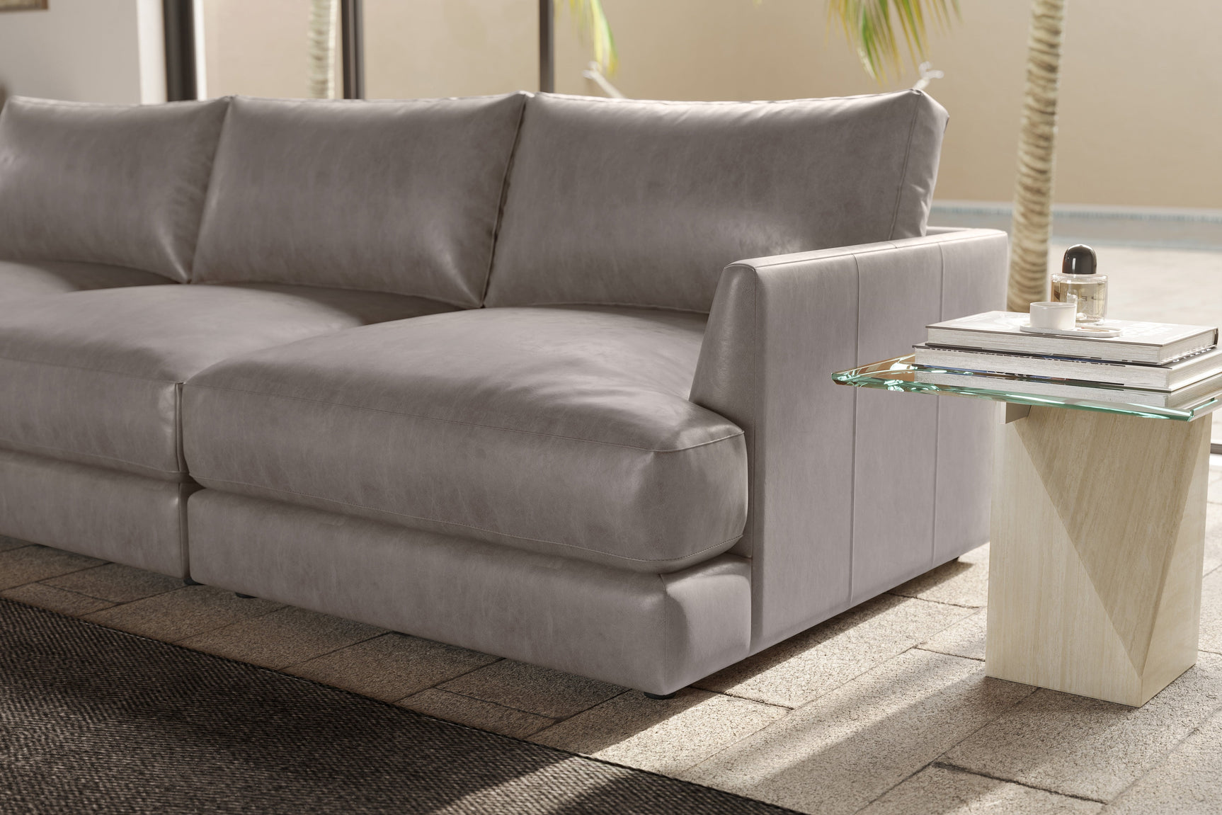 Serena Leather Sofa