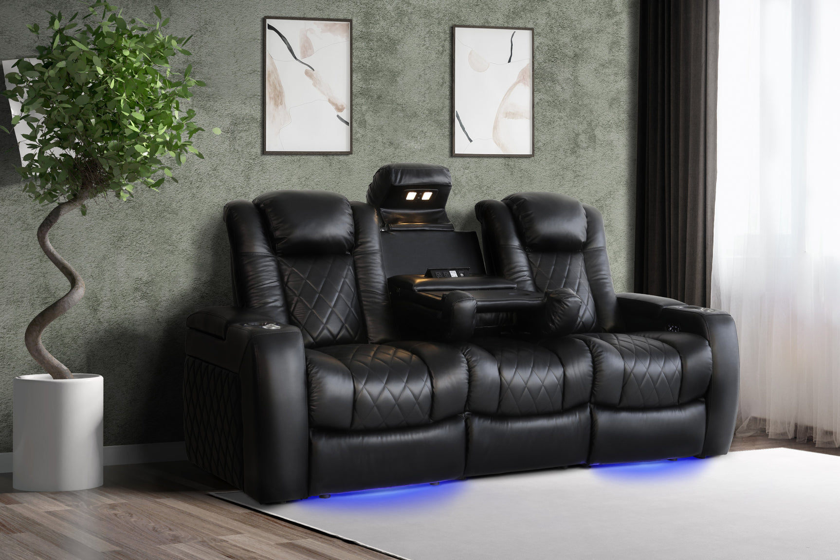 Tuscany Console Cinema Seating – Premium Recliner Seating & Cinema Sofa