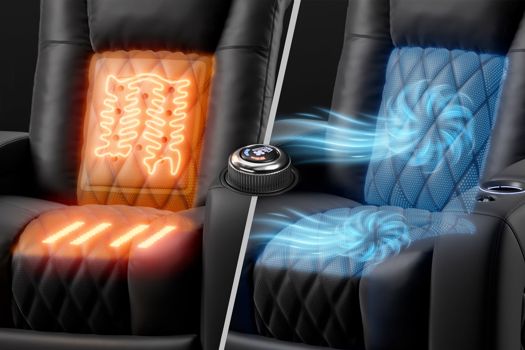 Tuscany Ultimate Heat & Ventilation Cinema Seating – Premium Recliner Seating & Cinema Sofa