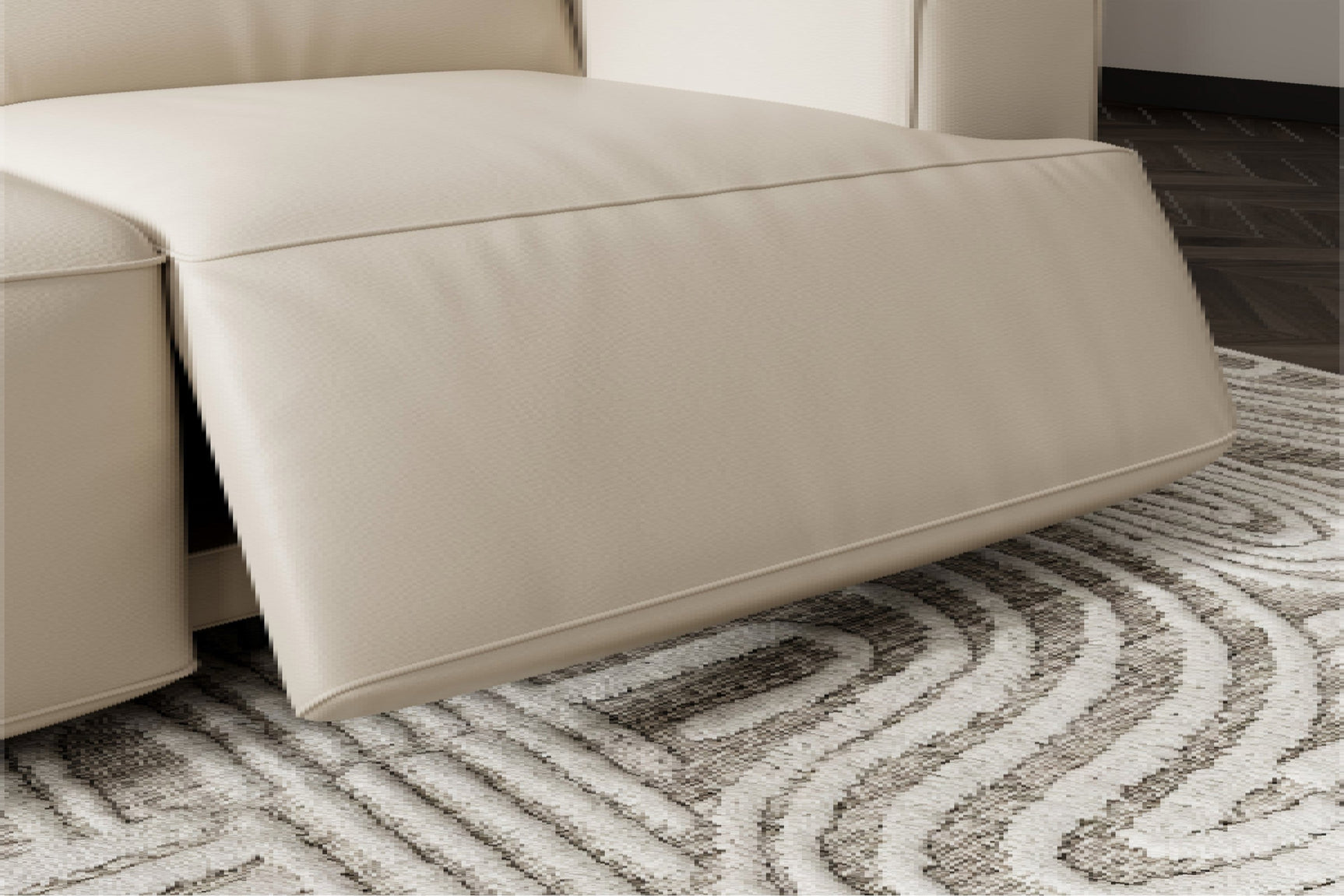 Canapé inclinable en cuir Valentina