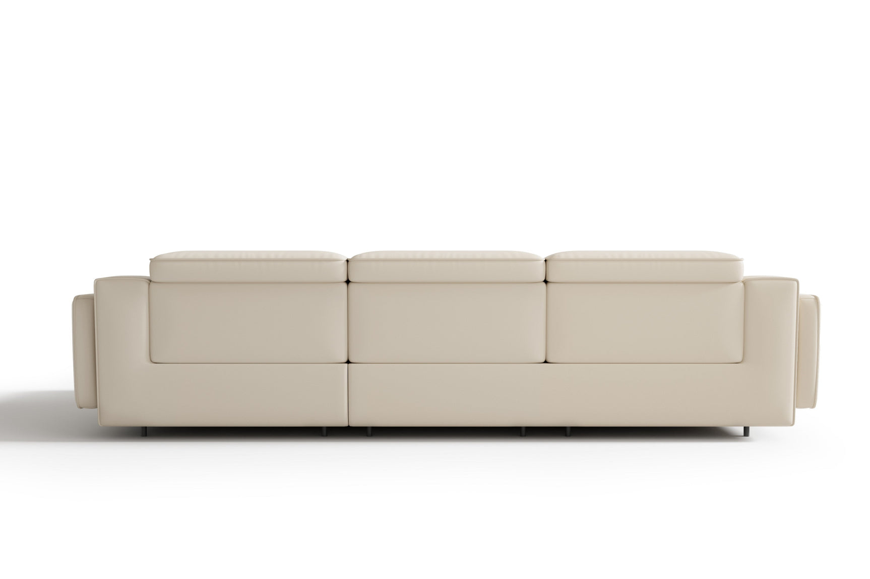 Canapé sectionnel inclinable en cuir Valentina