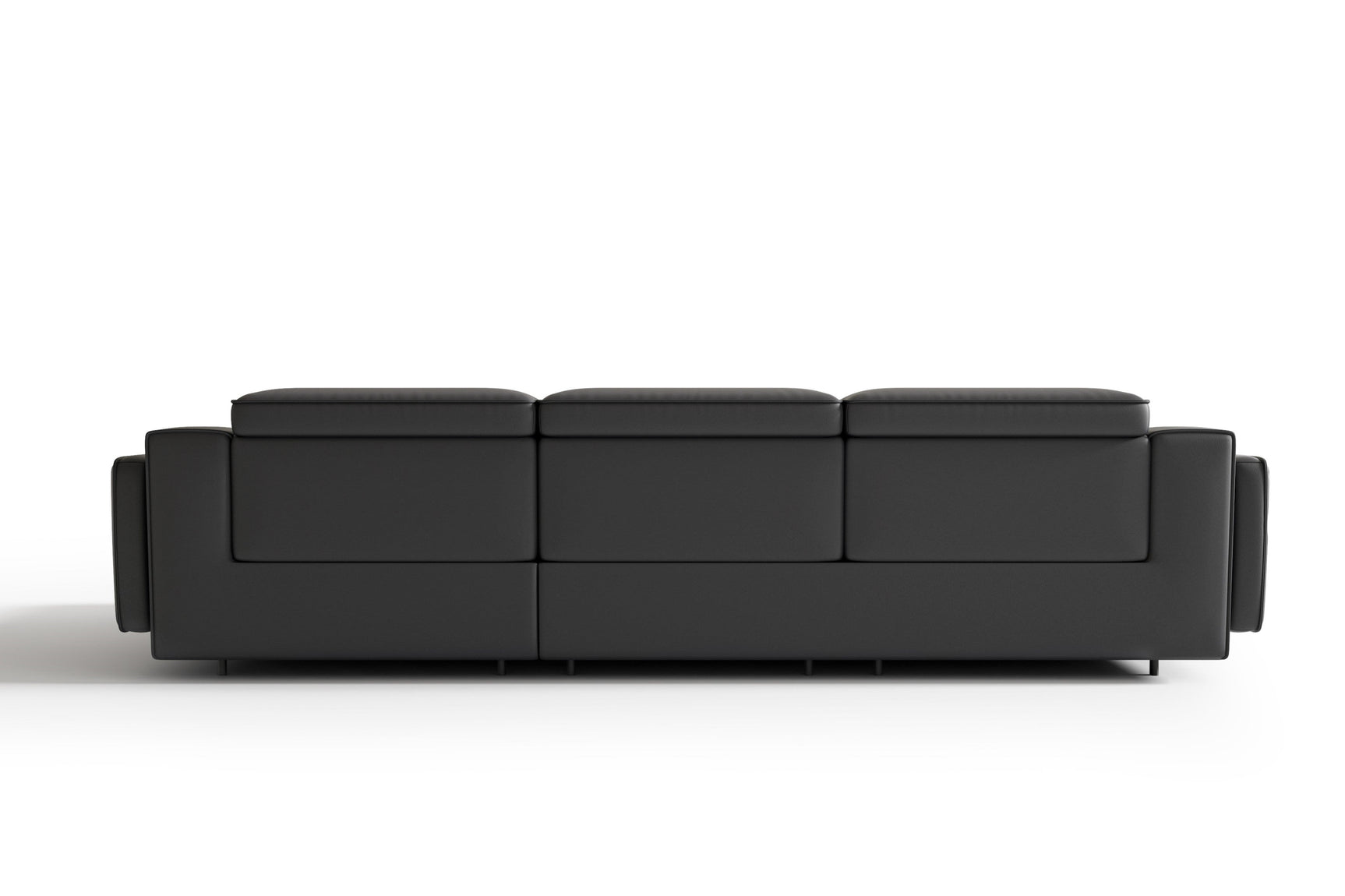 Canapé sectionnel inclinable en cuir Valentina