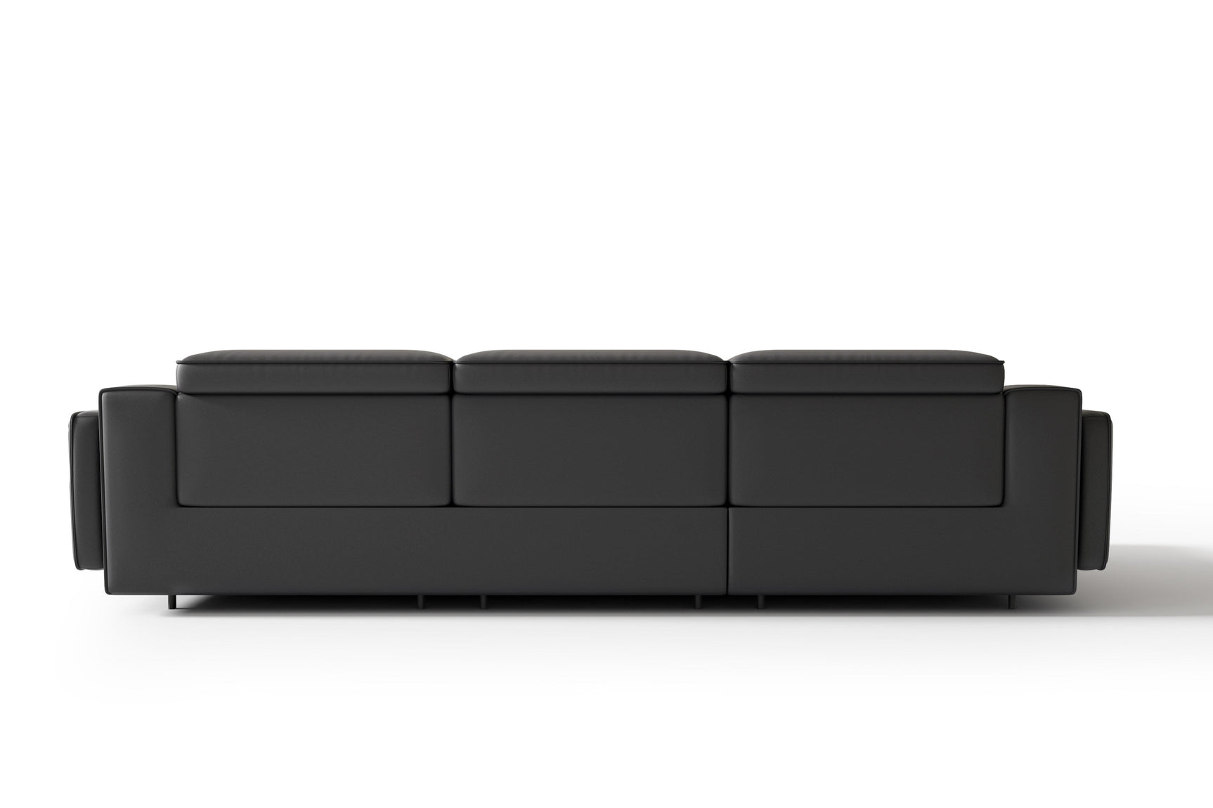 Canapé sectionnel inclinable en cuir Valentina