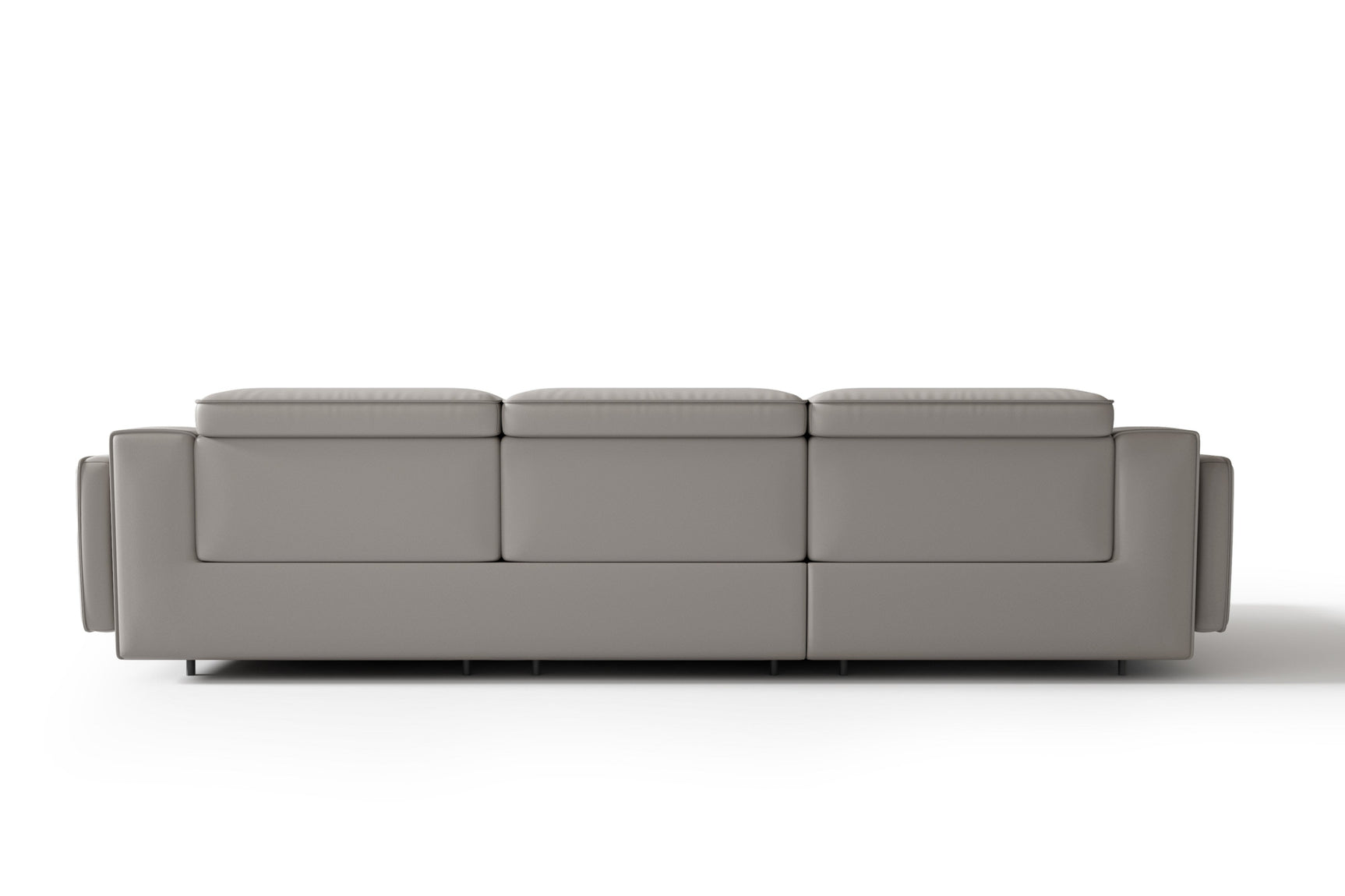 Canapé sectionnel inclinable en cuir Valentina