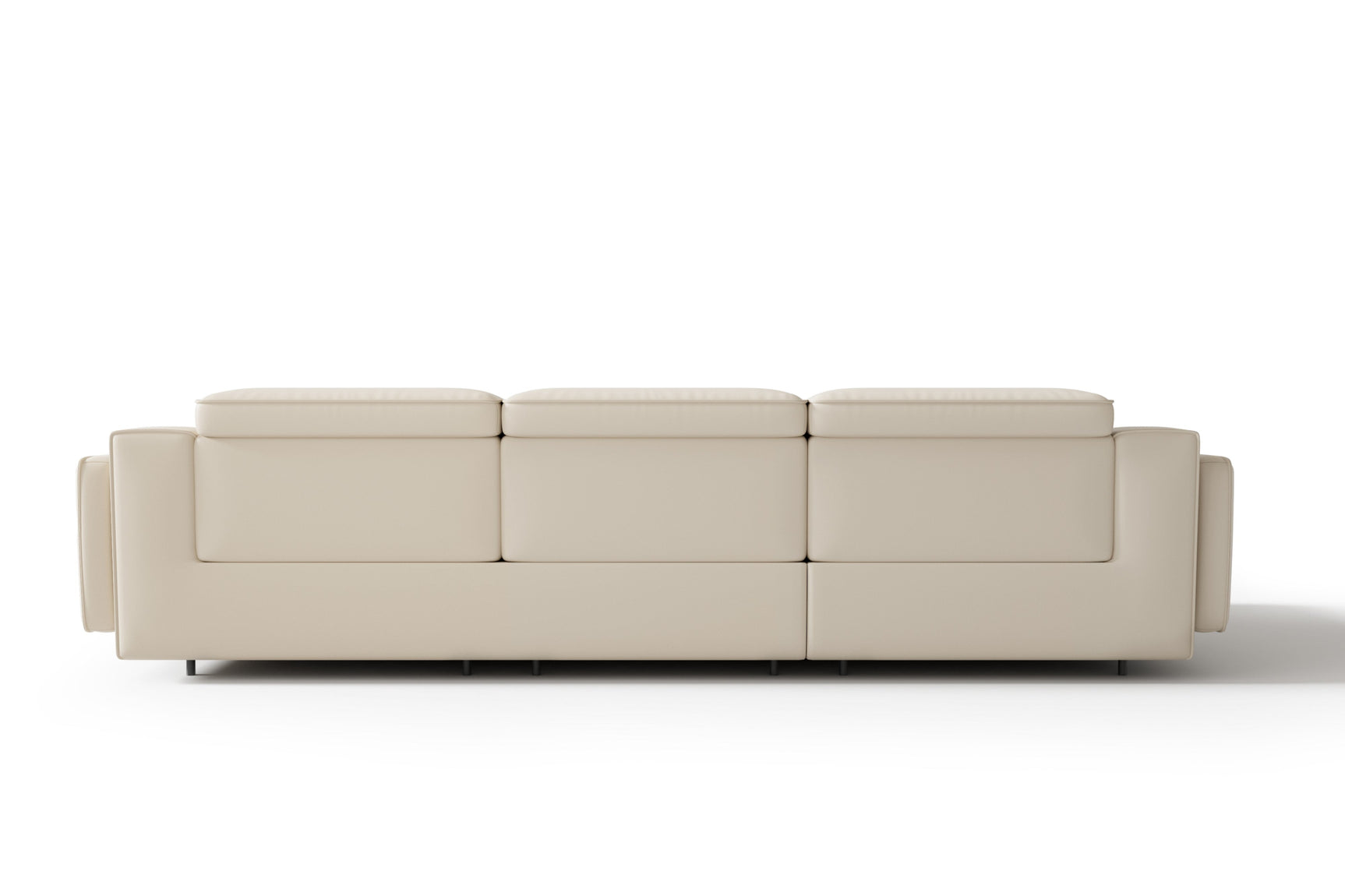 Canapé sectionnel inclinable en cuir Valentina