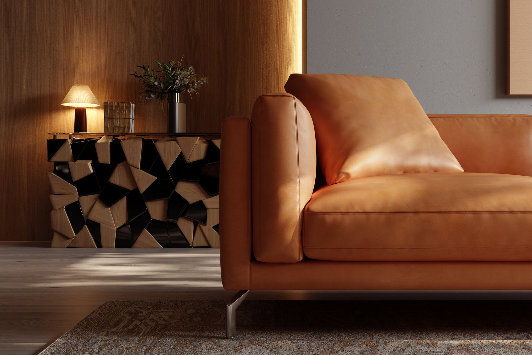 Zadar Leather Sofa