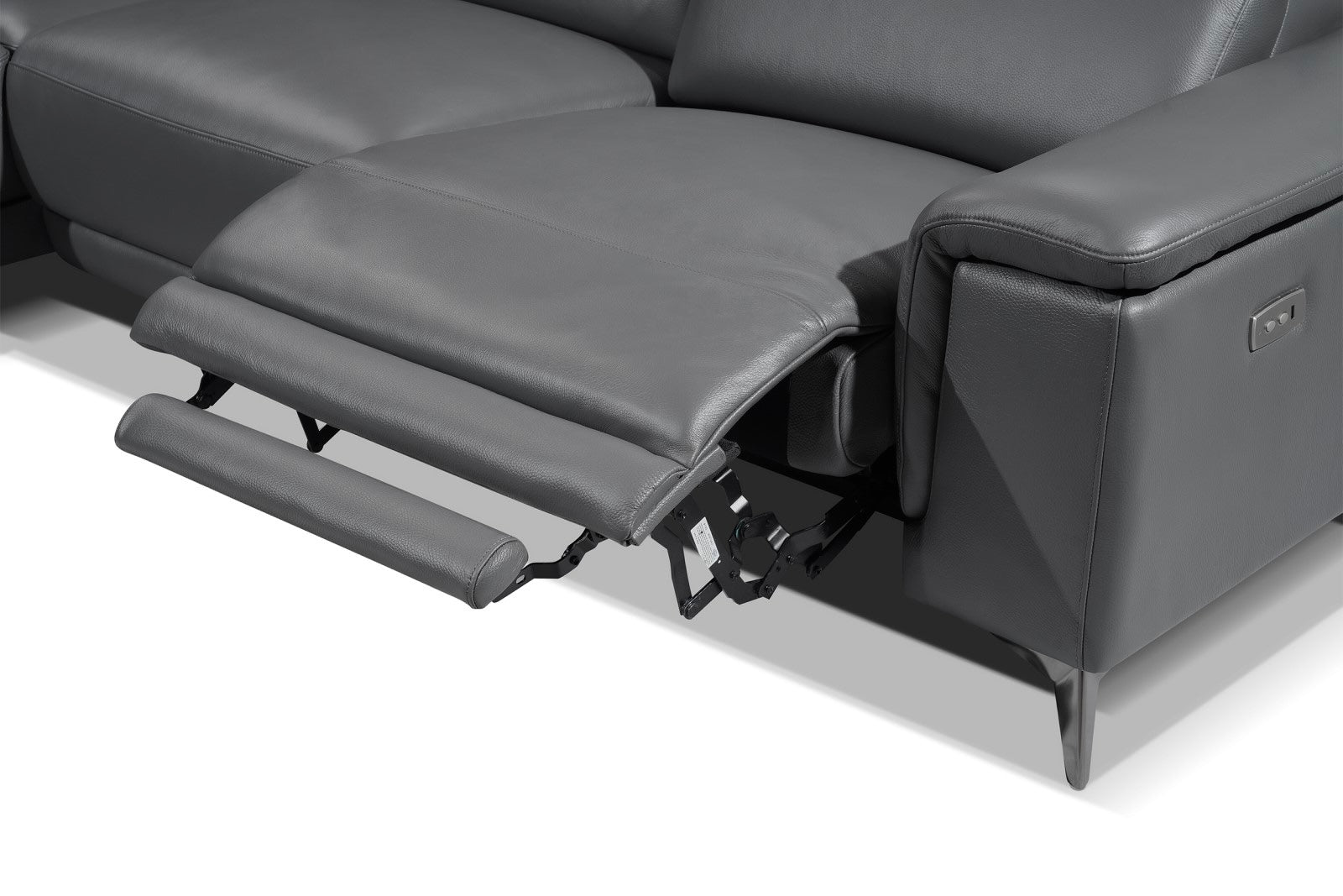 Sofá seccional reclinable de cuero Pista
