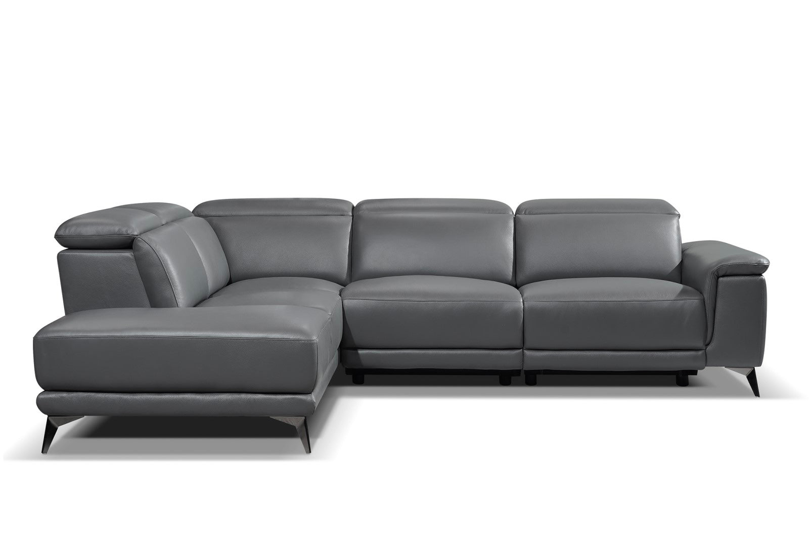 Pista Leather Reclining Sectional Sofa