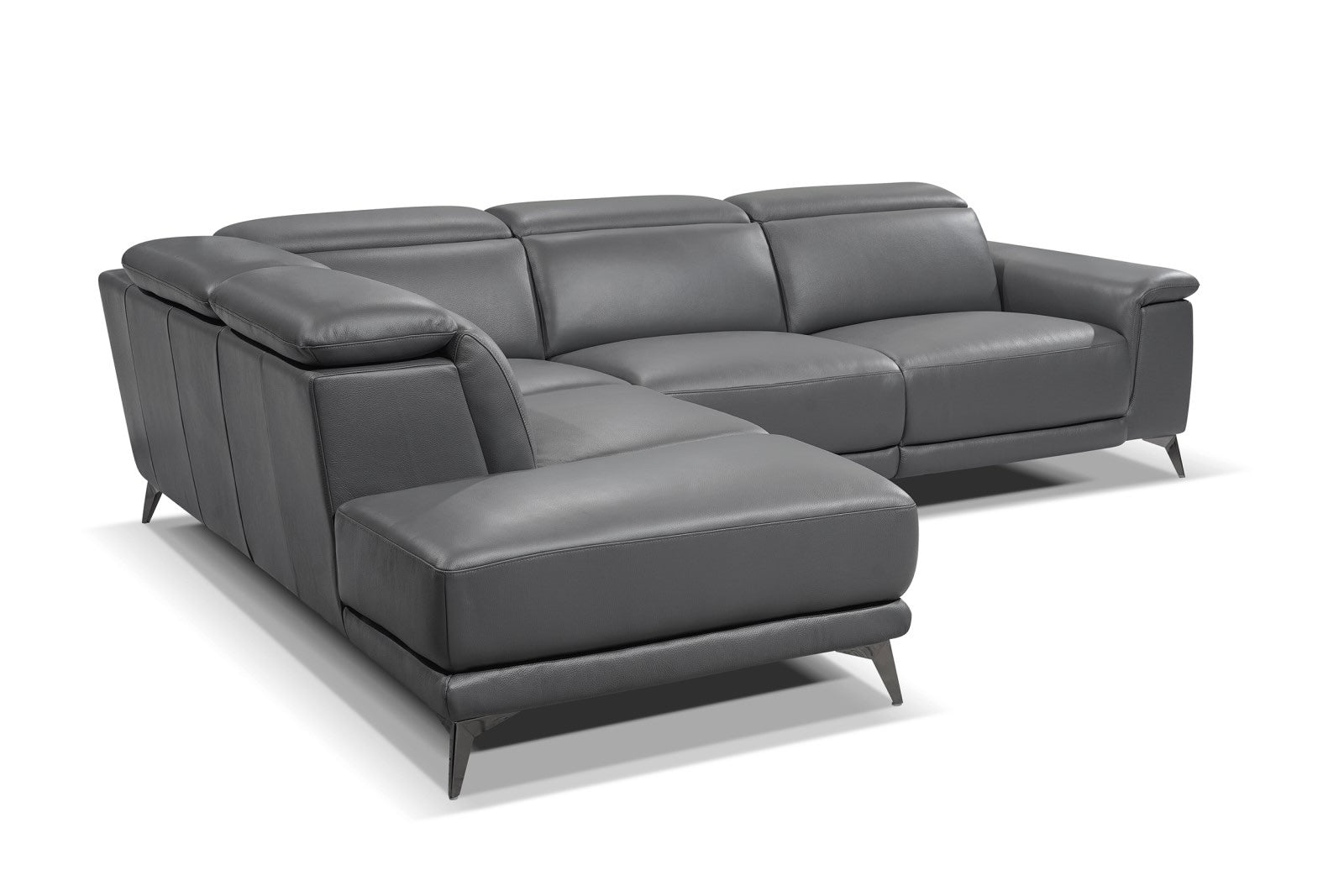 Sofá seccional reclinable de cuero Pista