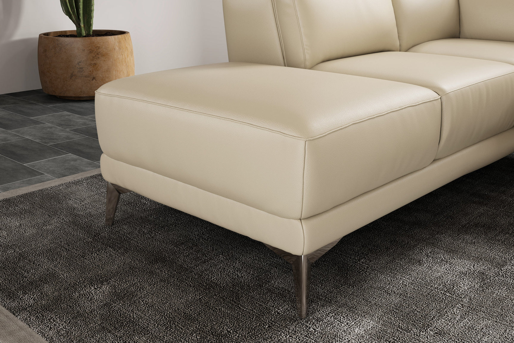Sofá seccional reclinable de cuero Pista