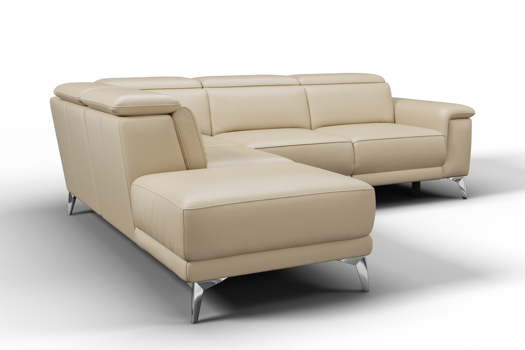Pista Leather Reclining Sectional Sofa