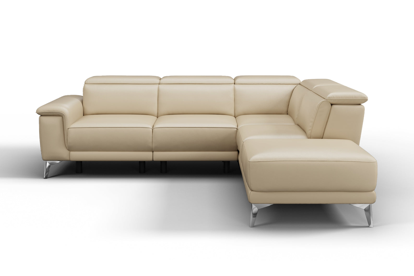 Pista Leather Reclining Sectional Sofa