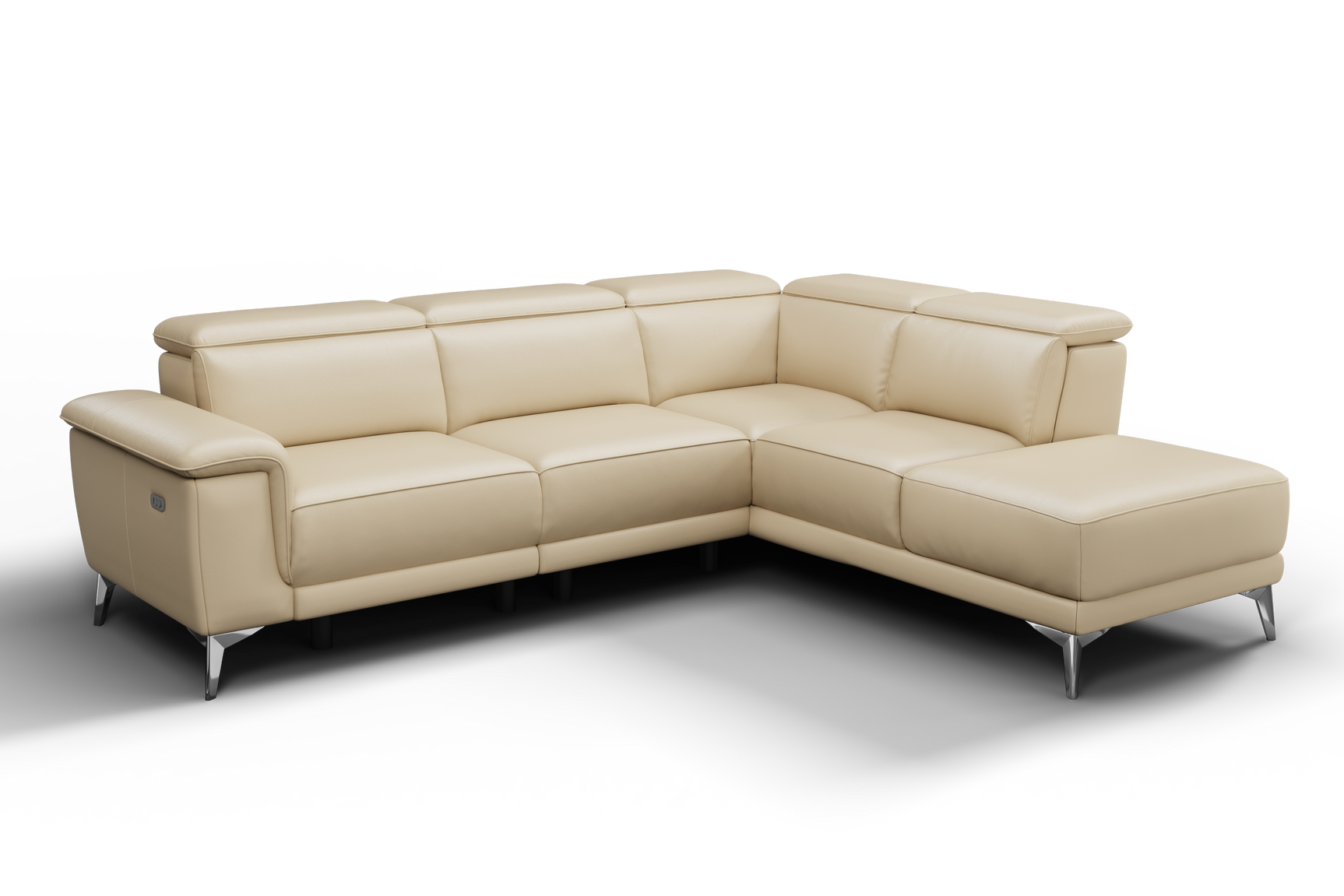 Pista Leather Reclining Sectional Sofa