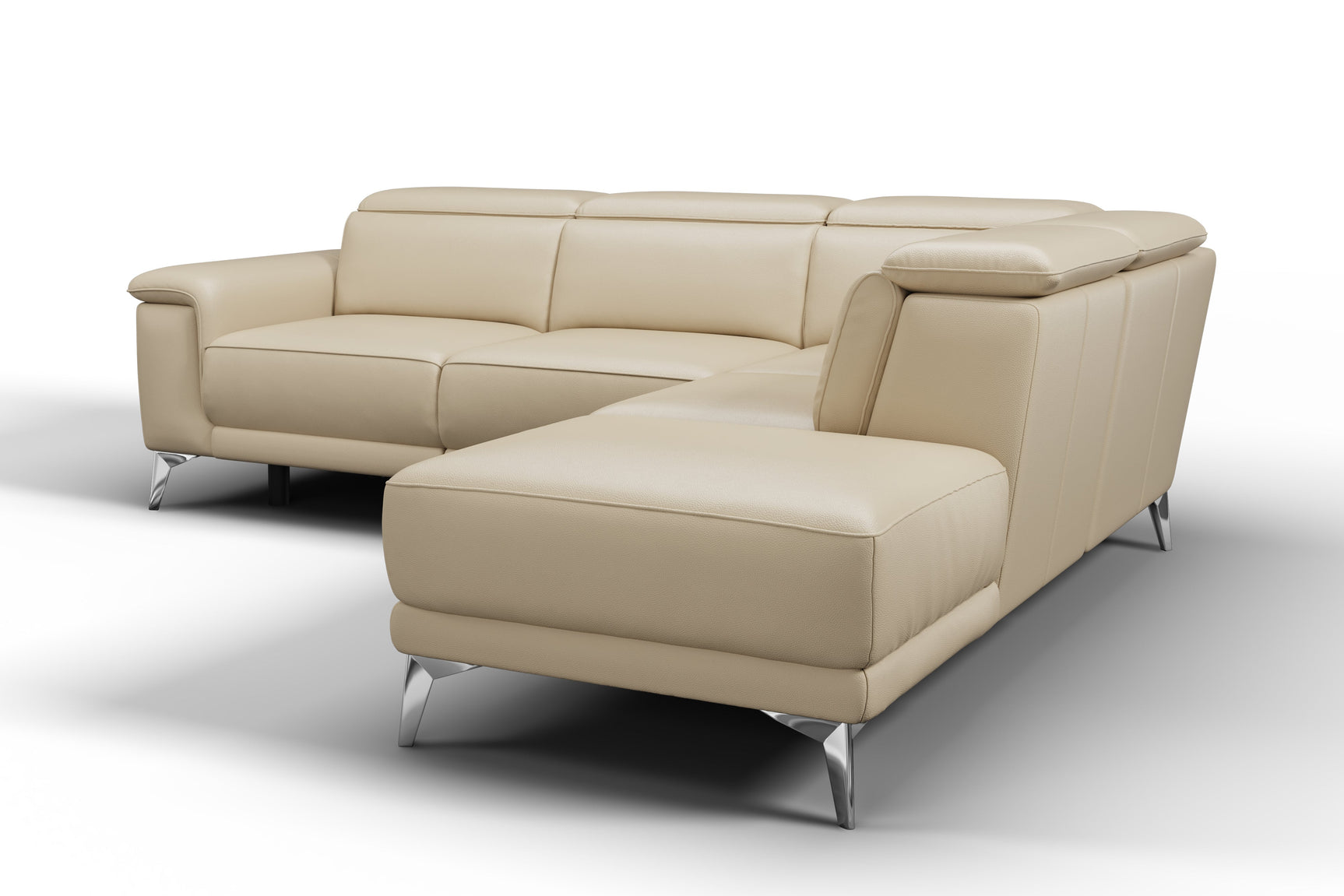Sofá seccional reclinable de cuero Pista