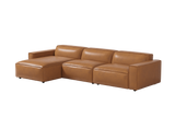Sofá modular seccional de cuero Nathan