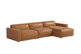 Sofá modular seccional de cuero Nathan
