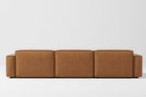 Sofá modular seccional de cuero Nathan