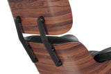 Armoni Eames Replica Leather Lounge Chair & Ottoman
