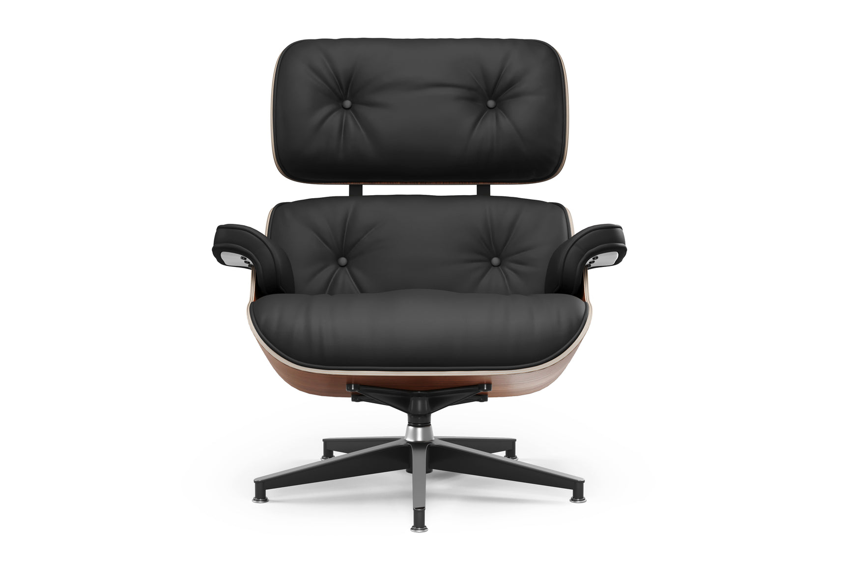 Armoni Eames Replica Leather Lounge Chair & Ottoman
