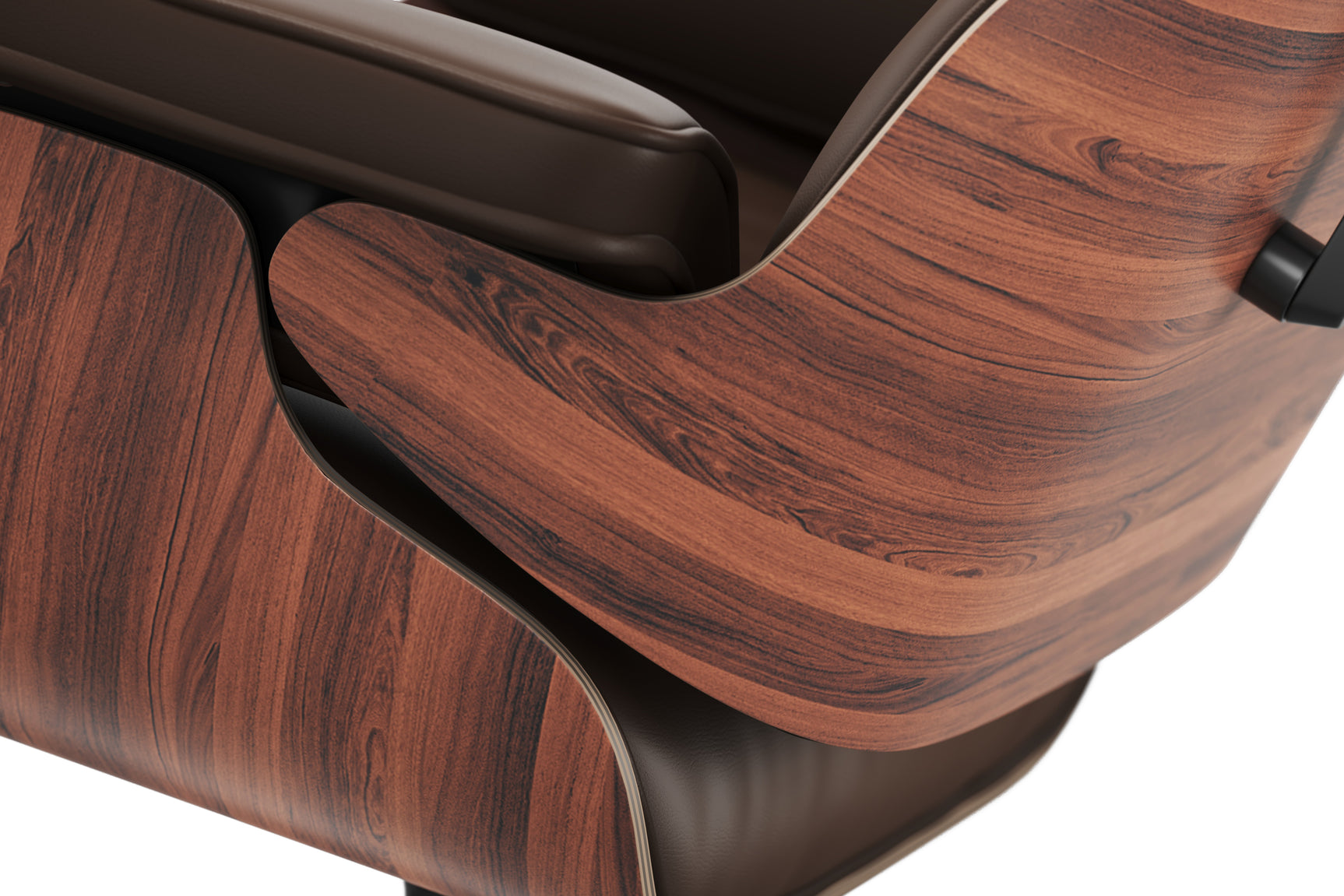 Armoni Eames Replica Leather Lounge Chair & Ottoman