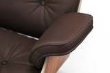 Armoni Eames Replica Leather Lounge Chair & Ottoman