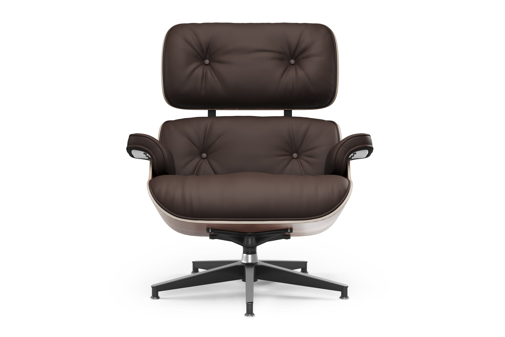 Armoni Eames Replica Leather Lounge Chair & Ottoman