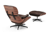 Armoni Eames Replica Leather Lounge Chair & Ottoman