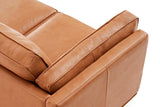 Fauteuil d'appoint en cuir artisanal