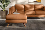 Pouf en cuir artisanal