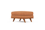 Pouf en cuir artisanal
